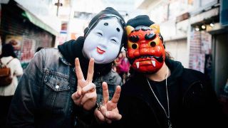 Savage Messiah wearing masks in Japan
