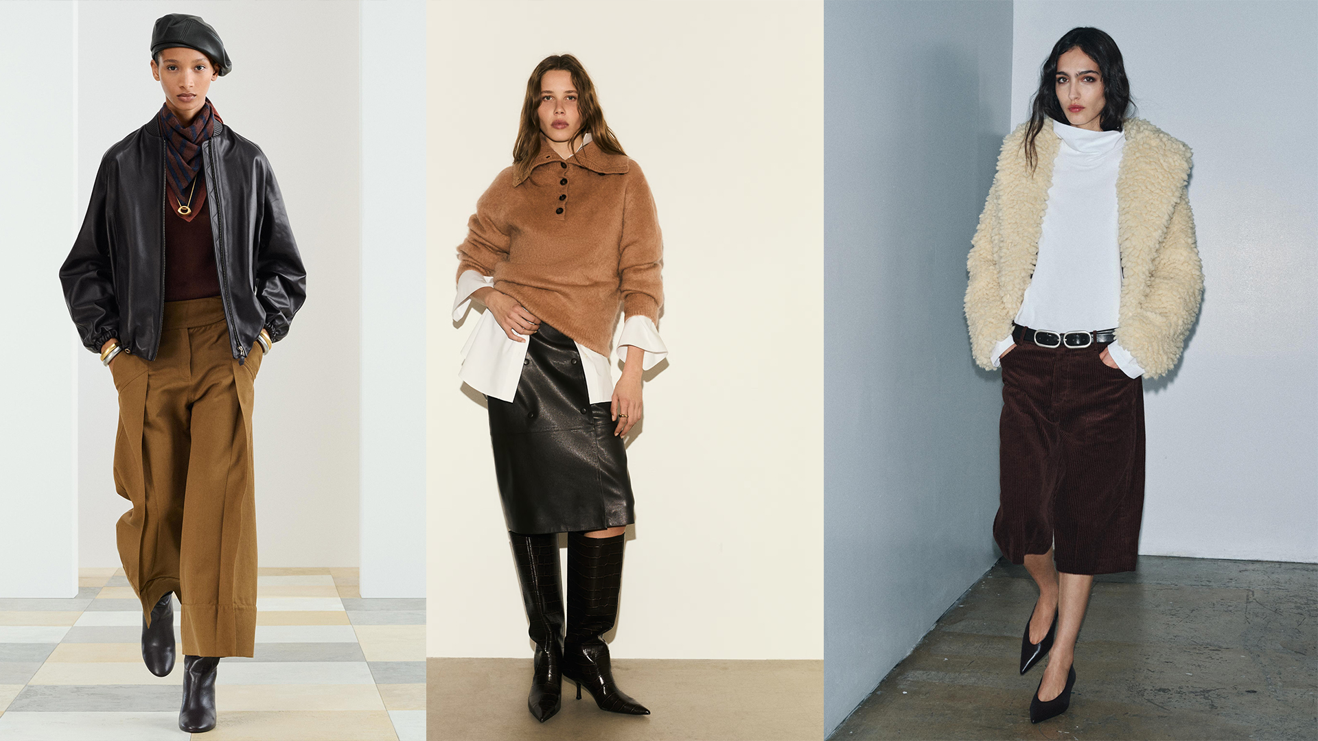 models wear either a Zara or H&amp;M outfit.