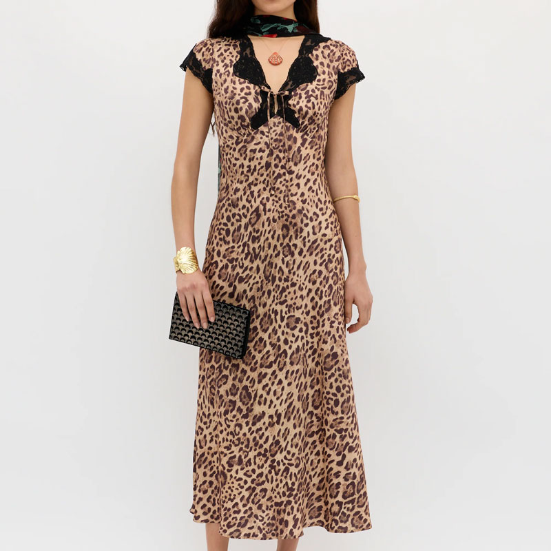 Rixo leopard print dress