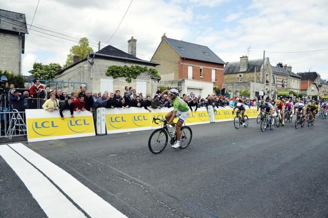 Marcel Kittel (Team Argos-Shimano) has plenty of time to celebrate his victory on the final day at the Tour de Picardie.