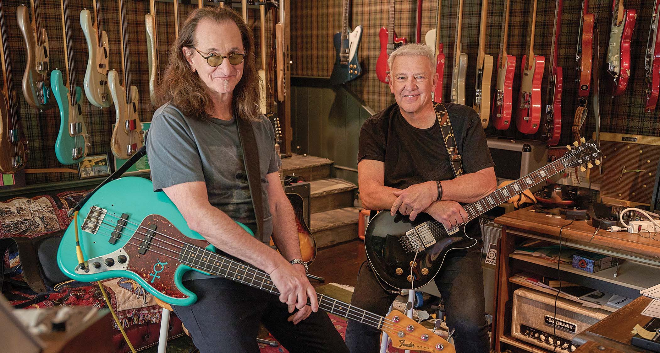 Alex Lifeson and Geddy Lee