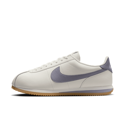 Nike Cortez Leather Men's Shoes - Sail/gum Yellow/cement Grey - Size 6