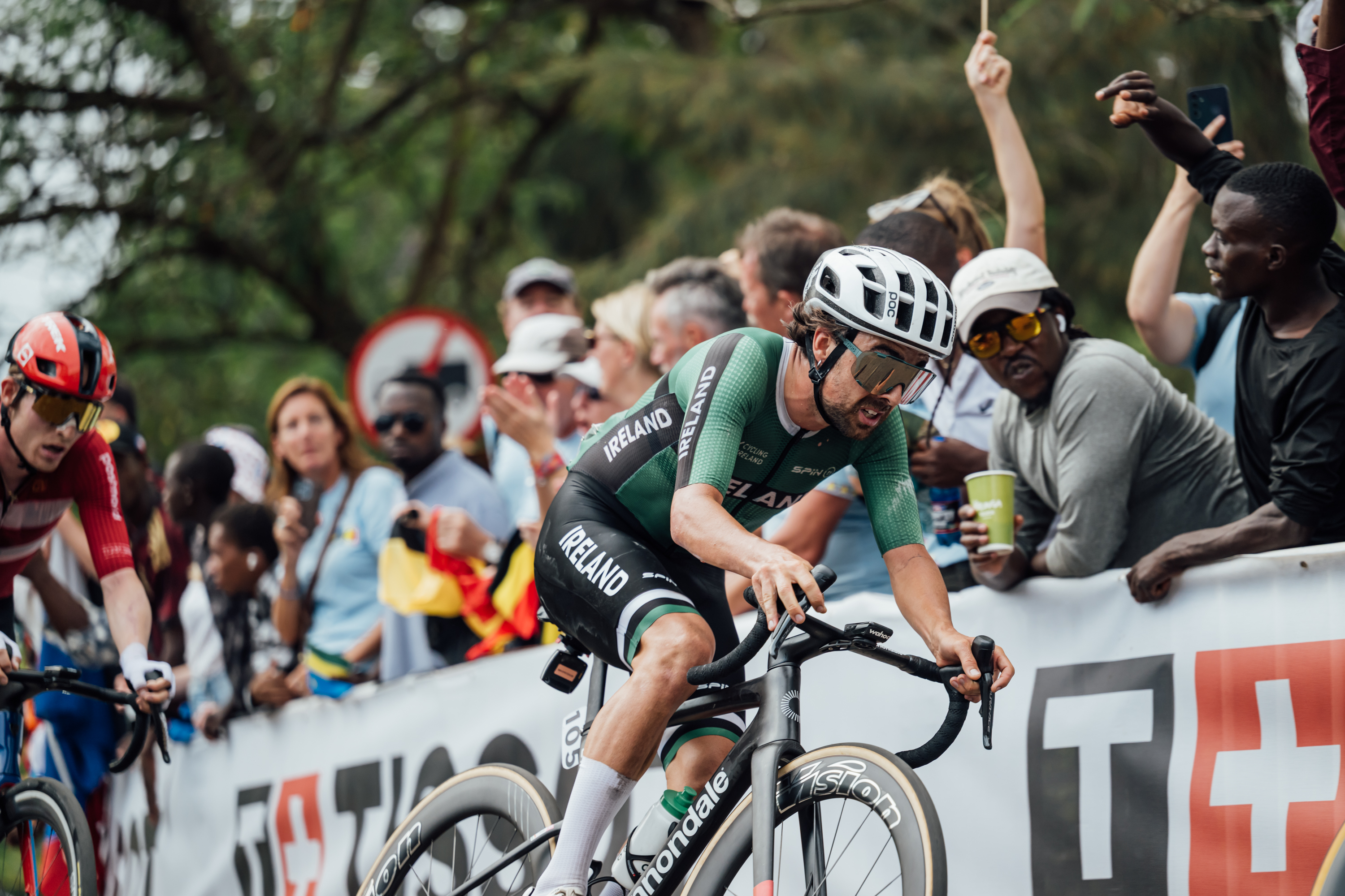Ben Healy en el Campeonato Mundial de la Carretera de UCI