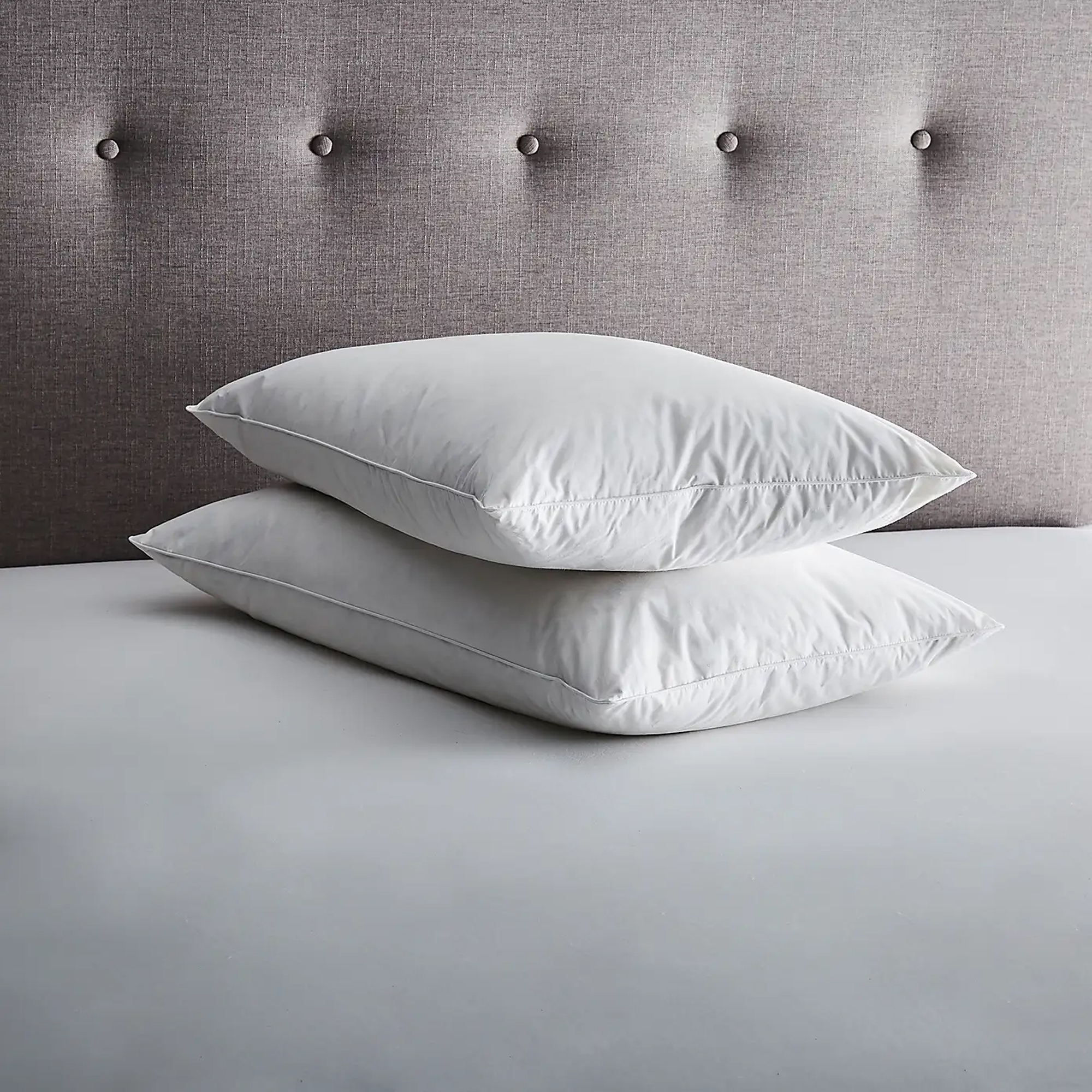 Dunelm, Fogarty Pack of 2 Duck Feather & Down Side Sleeper Pillows
