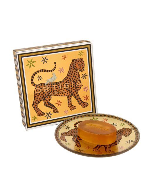 Ambra Nera Glass Plate and Soap