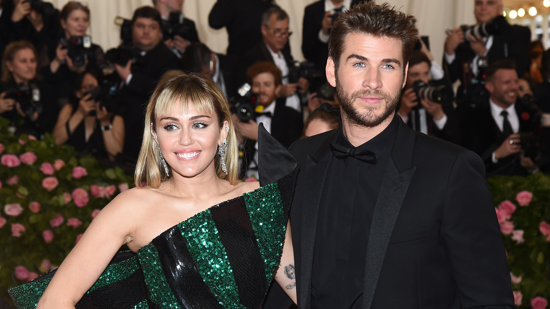 Miley Cyrus and Liam Hemsworth (Photo by Michael Buckner/Variety/Penske Media via Getty Images)