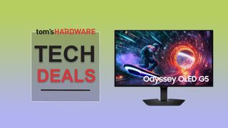 Deals post feature image for the Samsung Odyssey OLED G50SF QD-OLED gaming monitor
