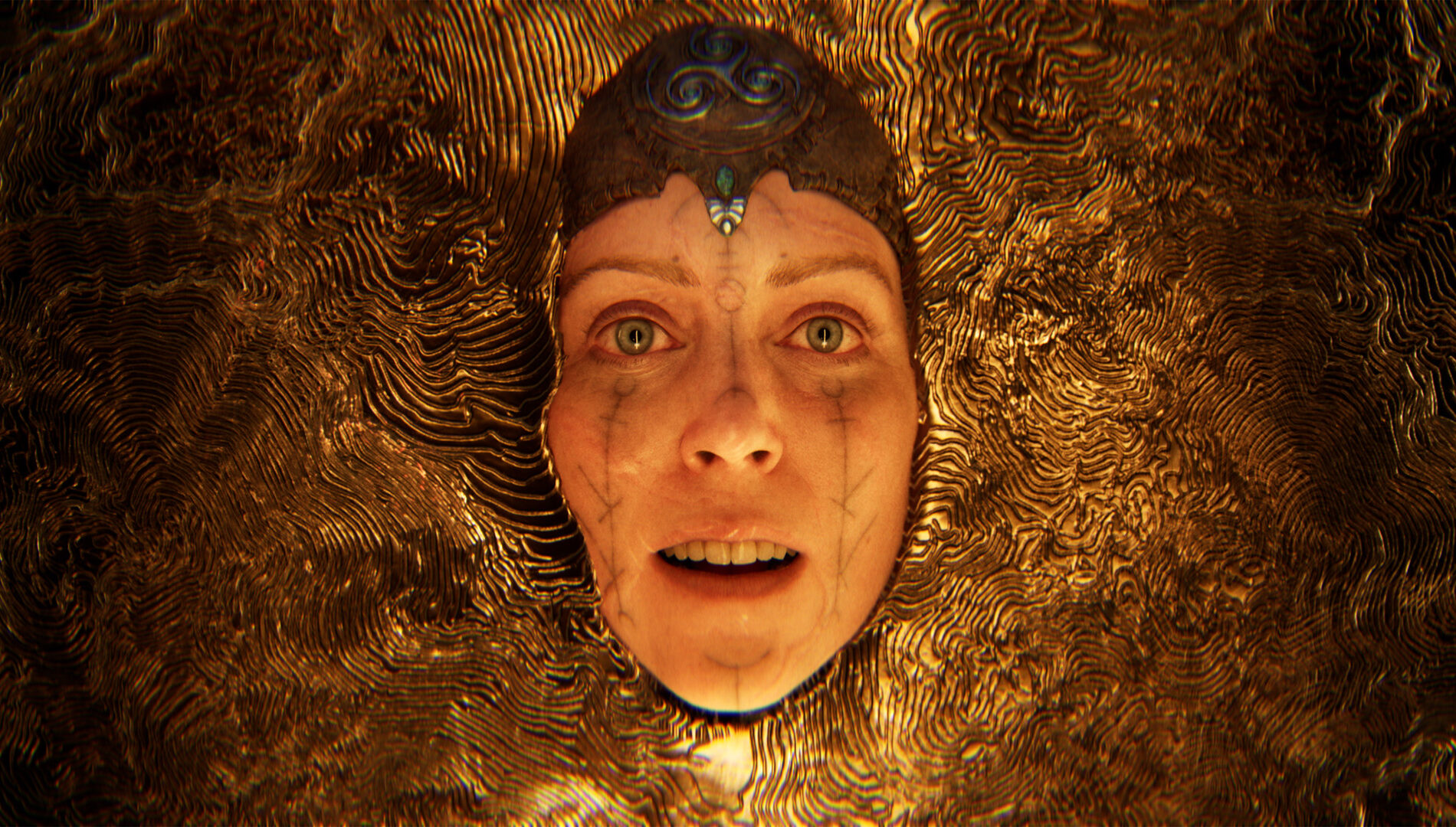Shots of Senua in game