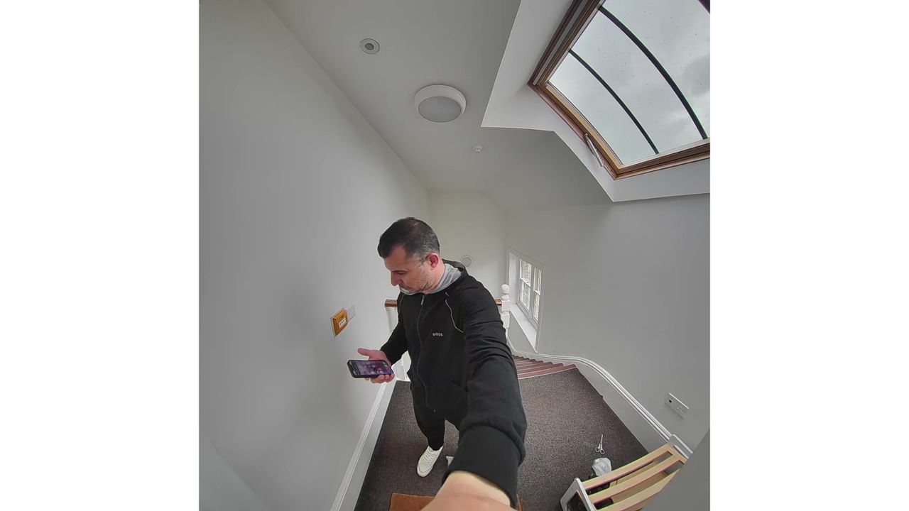 Still of man ringing doorbell, captured with Ring Battery Video Doorbell Plus (2nd Gen)