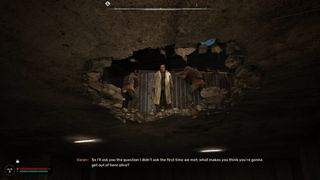 The player encounters some NPC characters in Stalker 2.