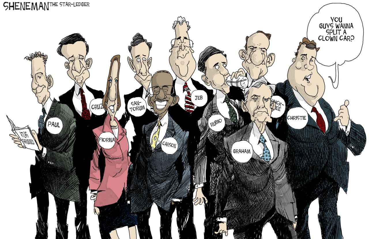 Political cartoon U.S. GOP 2016