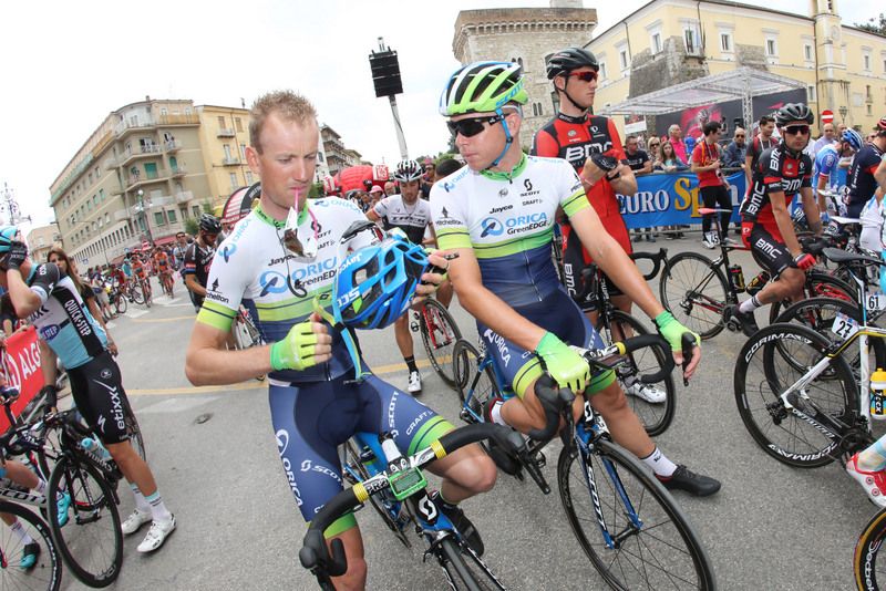 Pieter Weening and Brett Lancaster (Orica-GreenEdge)