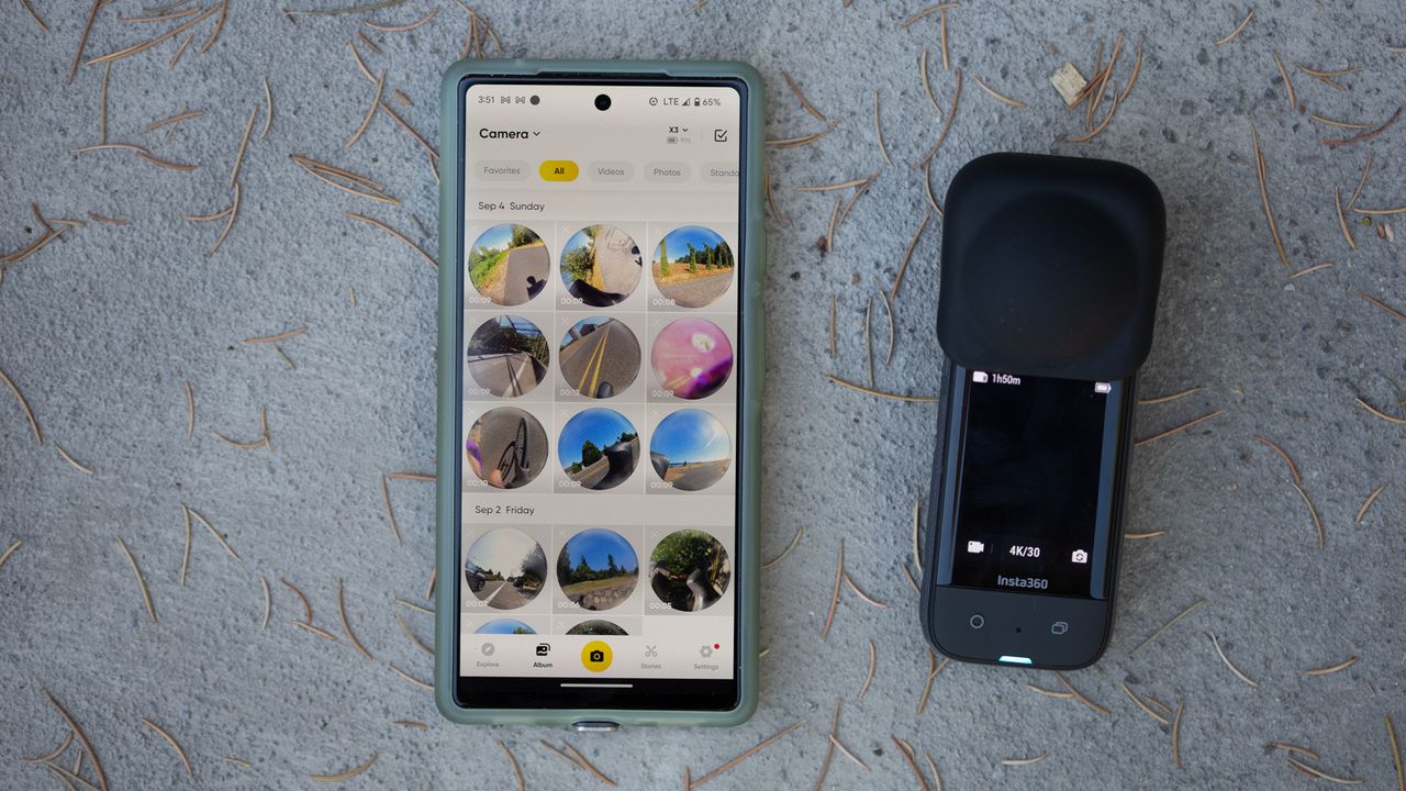 Insta360 X3 gallery view