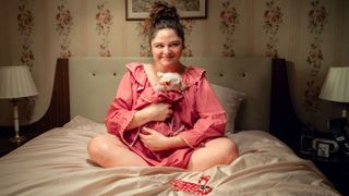 Meg Stalter in "Too Much" on Netflix.