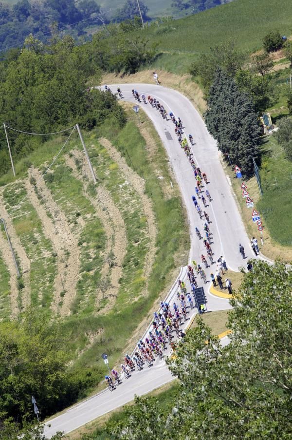 The peloton stage 6 of the Giro d'Italia