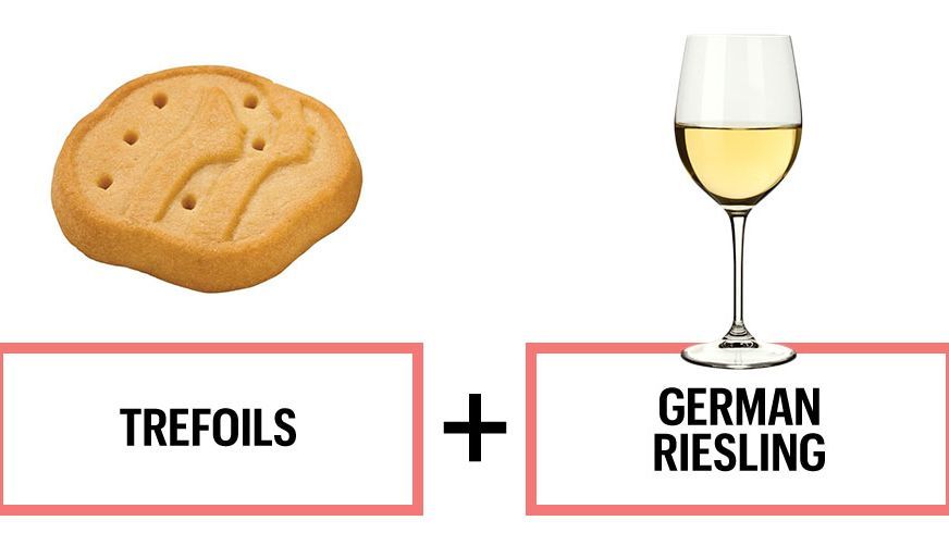 Wine, cookie