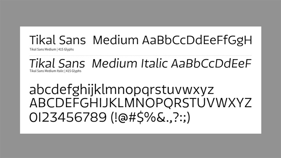 Free web fonts Tikal Sans