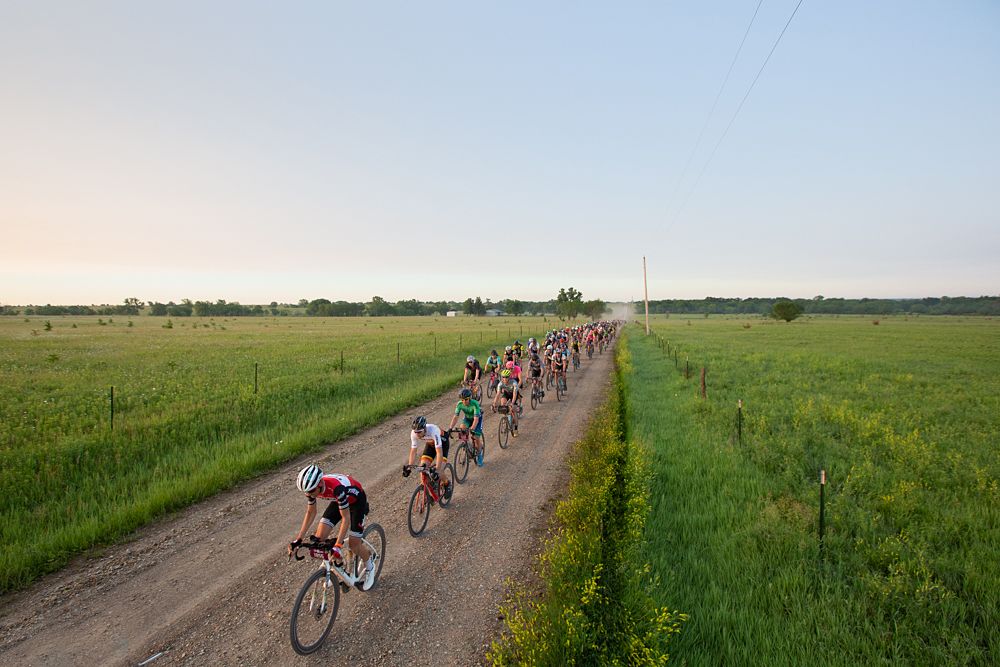 Within an hour of the start, the front end of the race was getting stretched out.