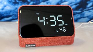 Lenovo Smart Clock Essential with Alexa in Clay Red finish