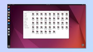 Screenshot showing how to open a file using Ubuntu Linux distro - Open Files application