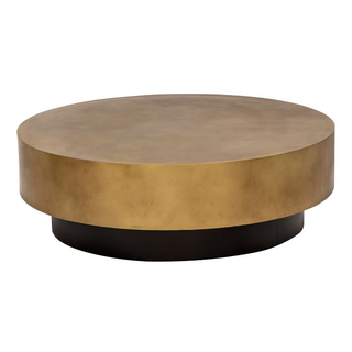 antique brass drum coffee table