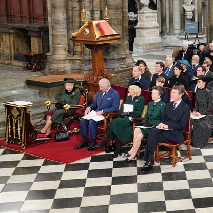 the royal family at Prince Philip's memorial service