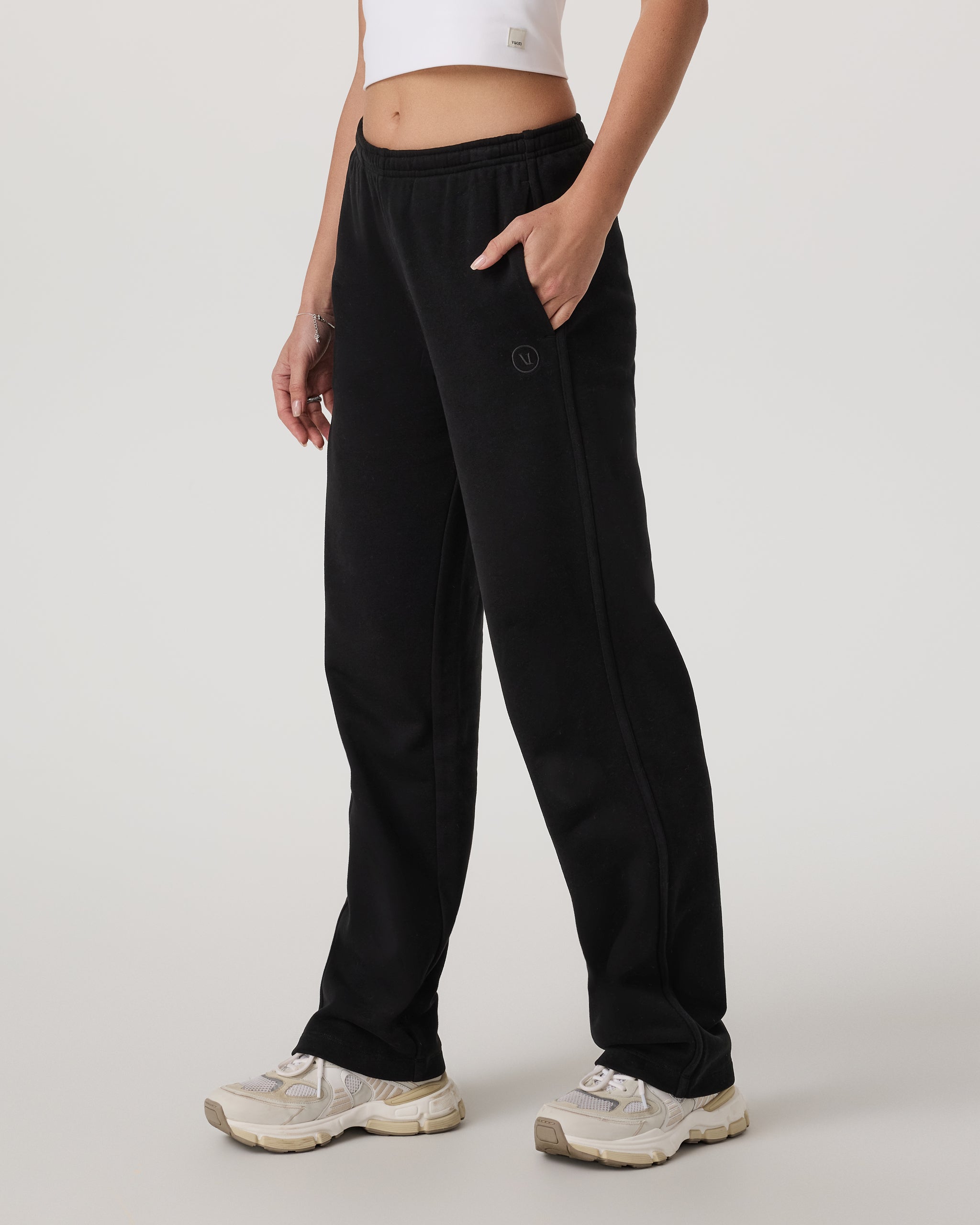 Sedona Straight Leg Sweatpant - Black - Xxs