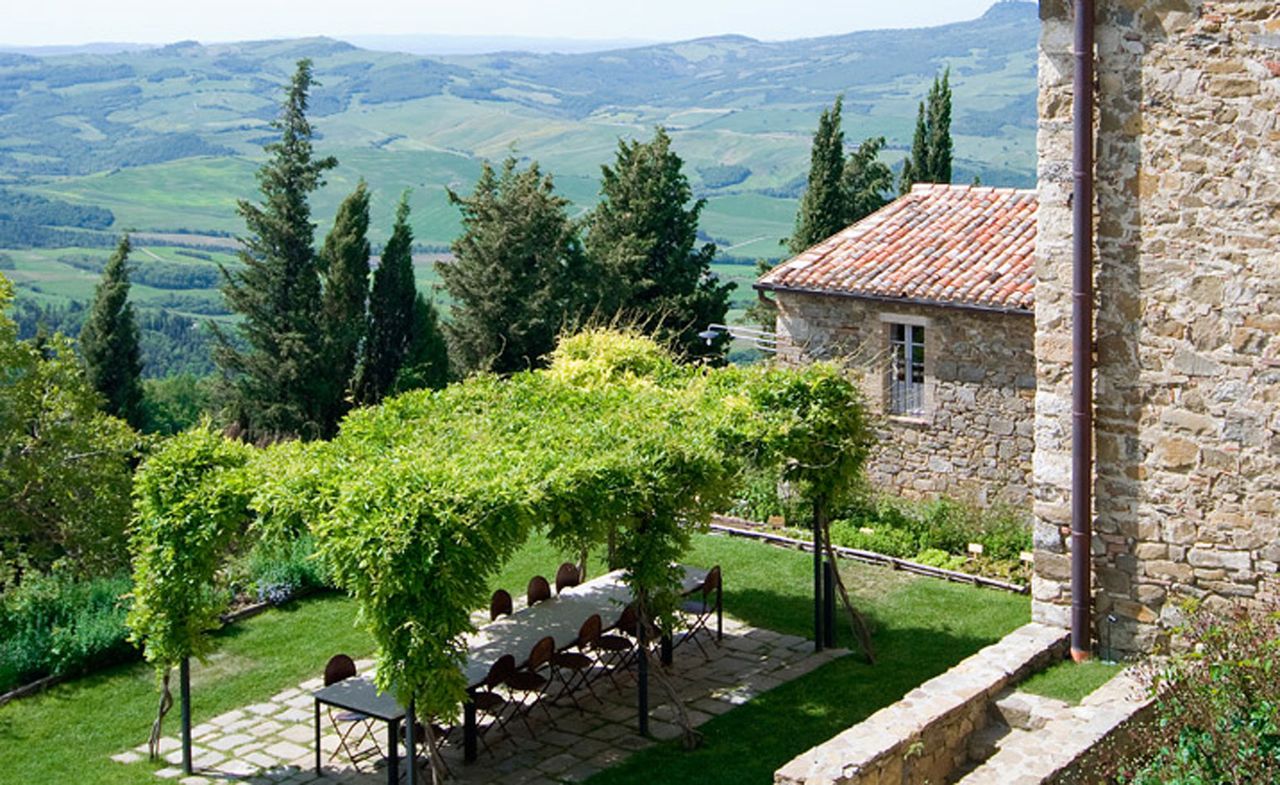 The Hotel at Monteverdi, Tuscany, Italy - Exterior dining area