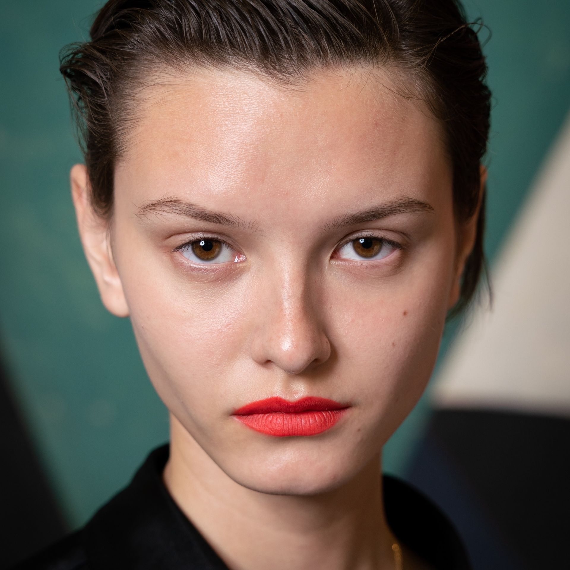 woman with strong brows