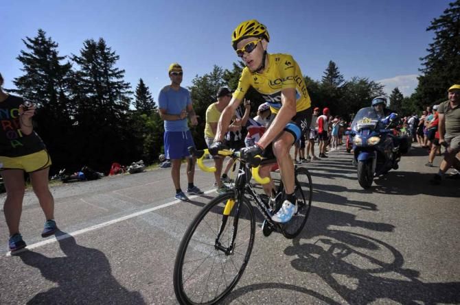 Chris Froome (Team Sky) went deep on the climb to the finish but knew he had won in the final kilometres
