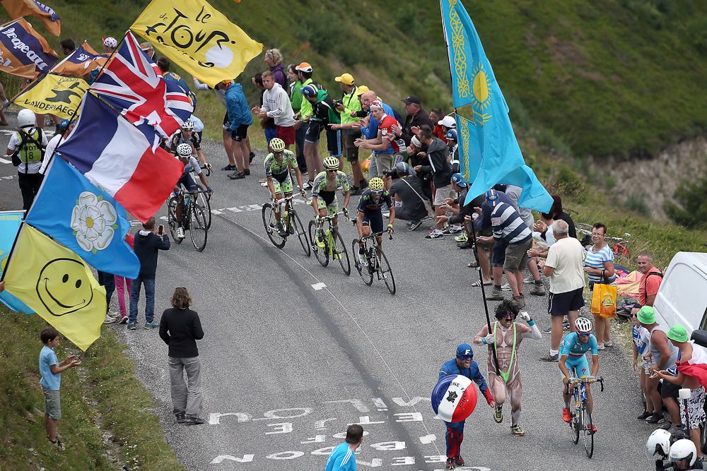 Vincenzo Nibali in action during stage 19