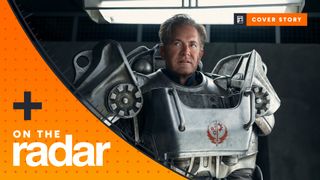 The Big Preview art of Fallout season 2 showing Kyle Maclachlan's Hank in a suit of power armor - showing the Cover Story tag