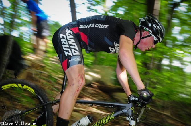 A Santa Cruz rider was spilling some blood