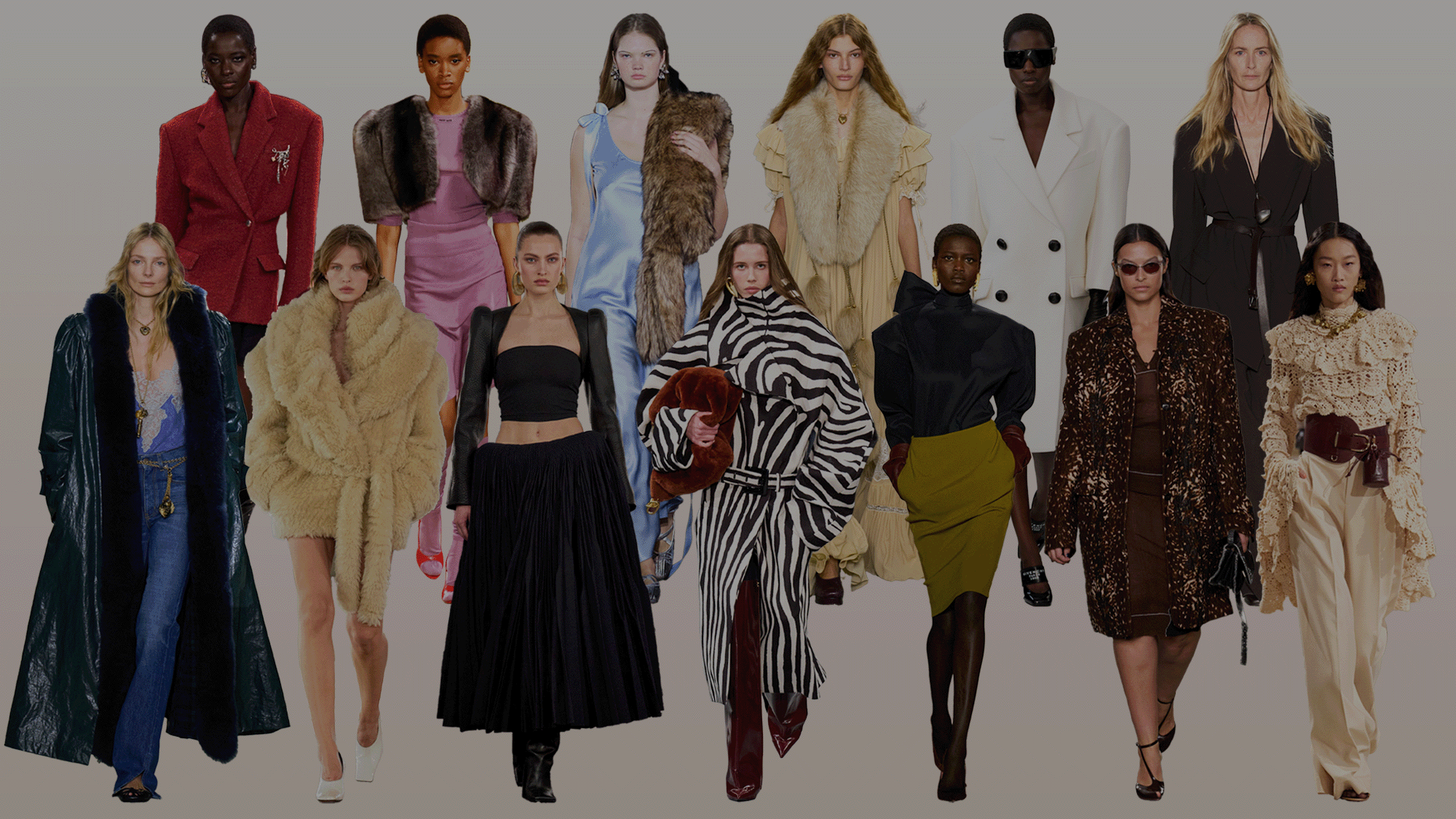 Autumn/Winter 2025 fashion trends: A selection of runway looks from the collections