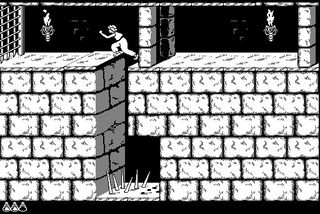 Screenshot of Prince of Persia for the Apple II