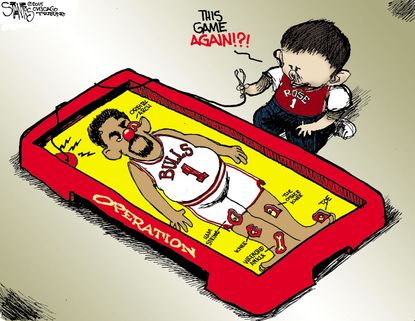 Editorial cartoon U.S. Derrick Rose sports