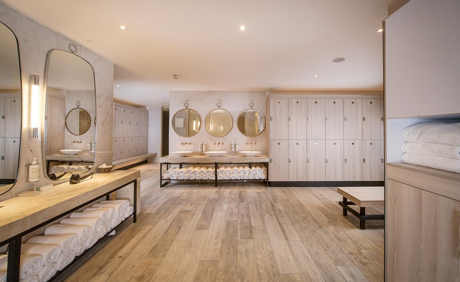 The glossy interiors have been designed by Bergman Interiors