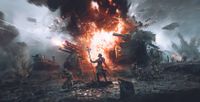 Digital art that blends 2D and 3D effects