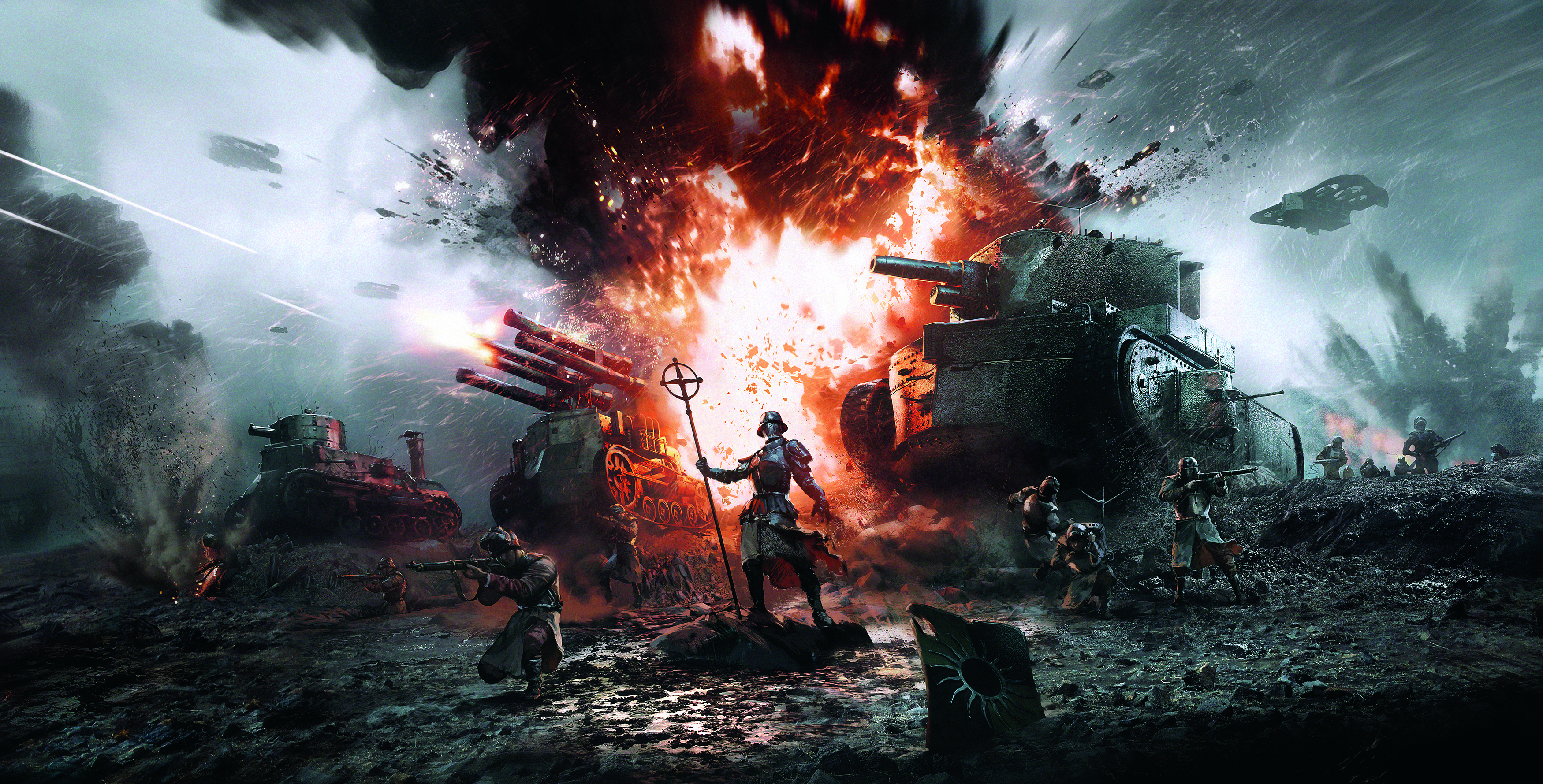 Digital art that blends 2D and 3D effects