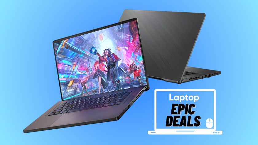 Asus ROG Zephyrus G16 gaming laptop with Laptop Mag epic deals badge.