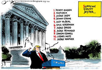 Political cartoon U.S. Trump SCOTUS 2016