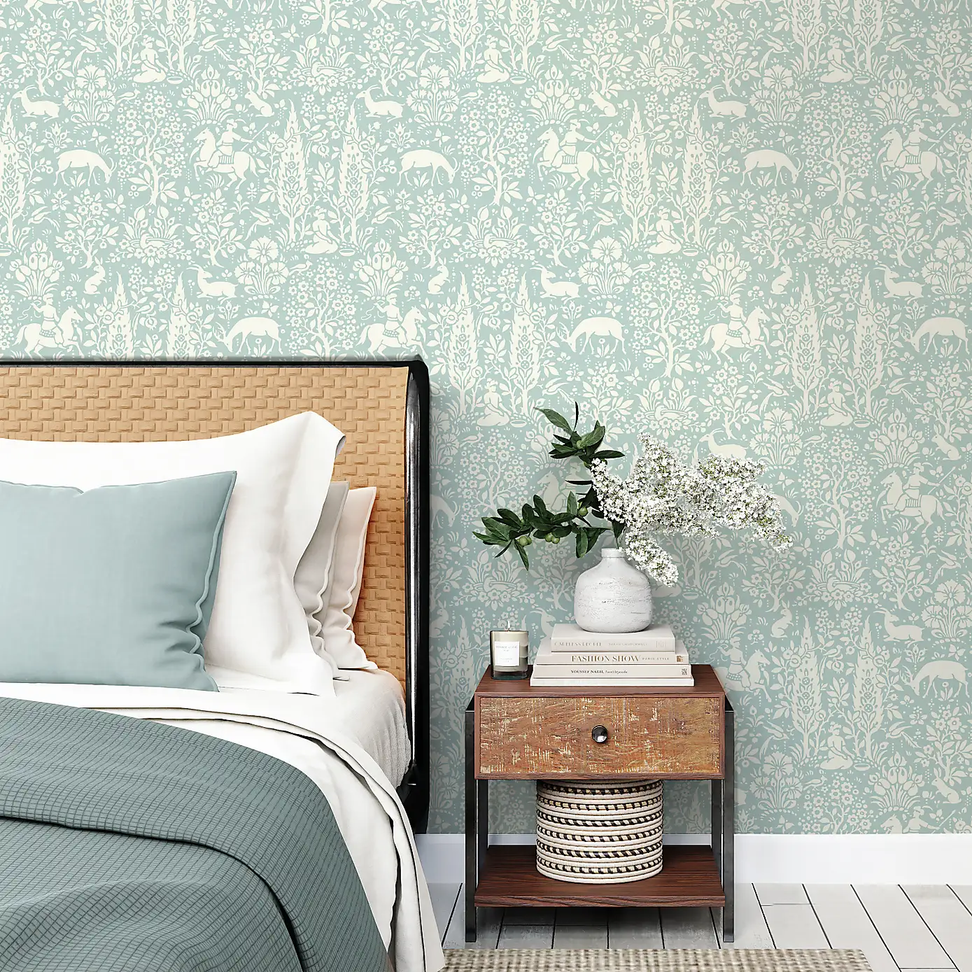 Dunelm, Crown Woodland Wallpaper