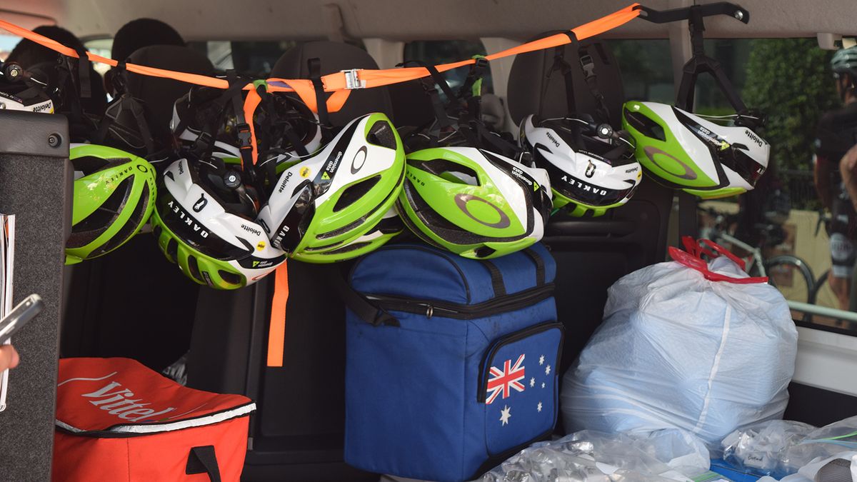 Dimension Data and Katusha-Alpecin are wearing Oakley's new helmet line up in 2018