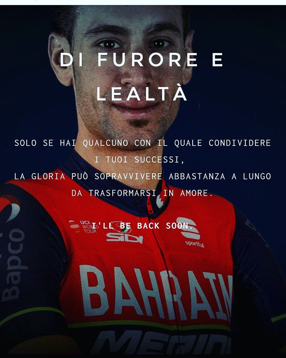 Vincenzo Nibali showed his jersey with special message