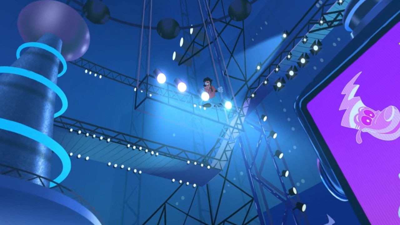 Max in the rafters during Powerline VR experience