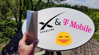 Starlink router and dishy with T-mobile