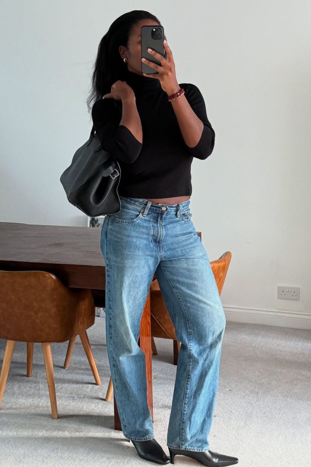 @nlmarilyn Black Jumper With Jeans Outfit