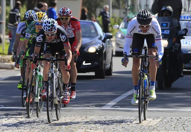 Jan Barta (NetApp) pulls off from the breakaway