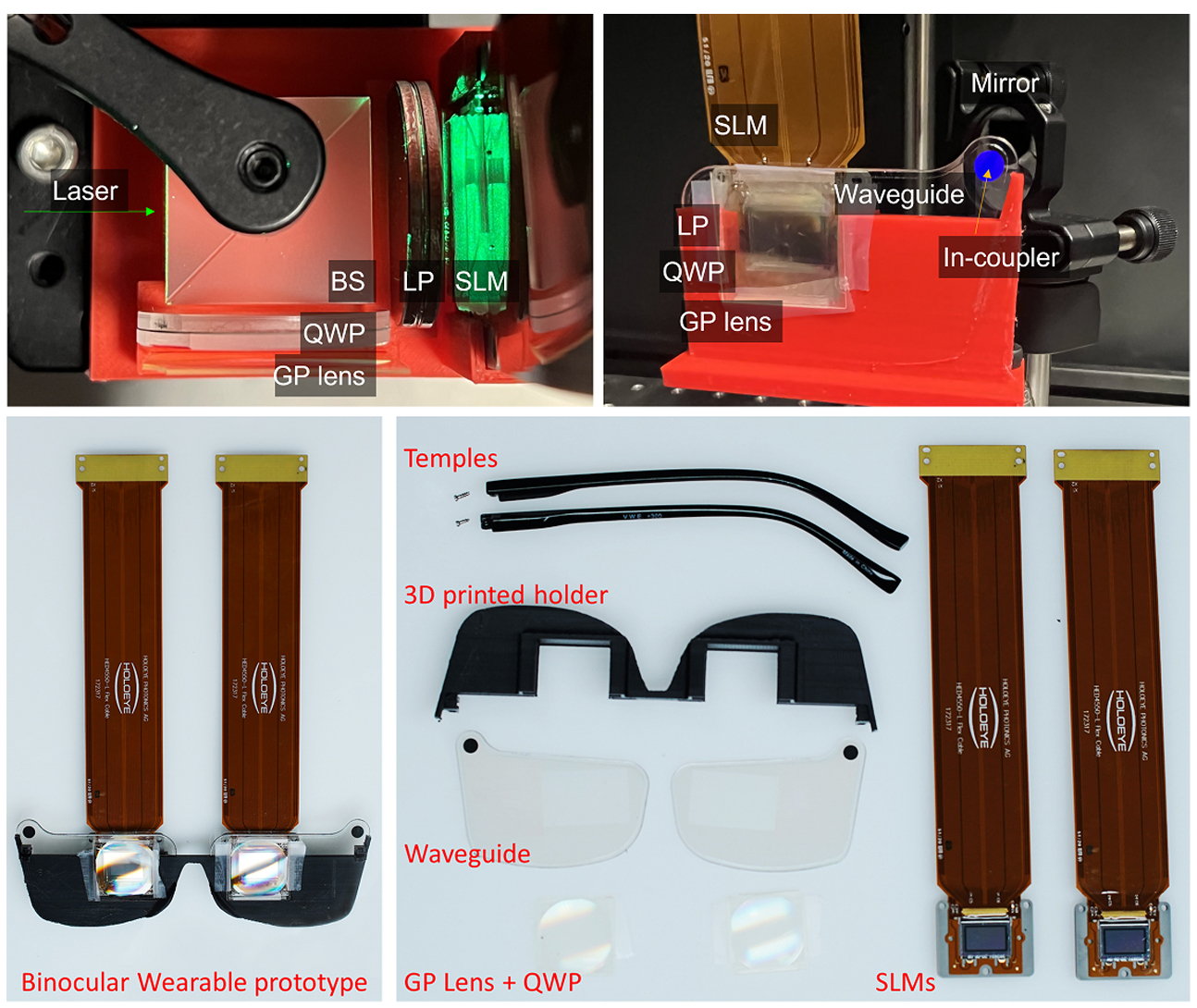 Nvidia researchers prototype VR glasses with parts labeled