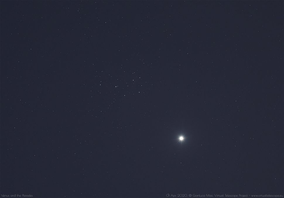 Look up! Venus and Pleiades star cluster are putting on a rare evening show